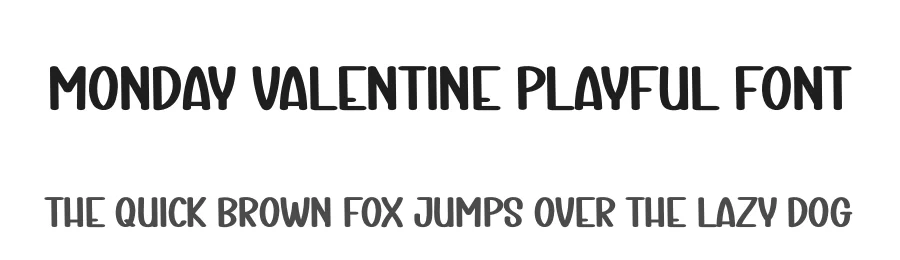 Monday Valentine Playful Font by creativeletter — Script Handwritten Font