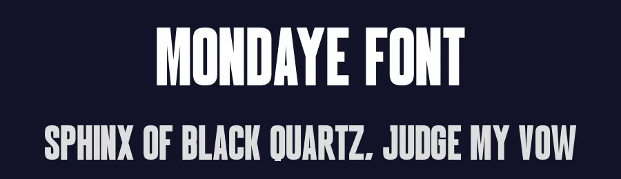 Mondaye Font by Craftedtype — Display Font — thumbnail 2