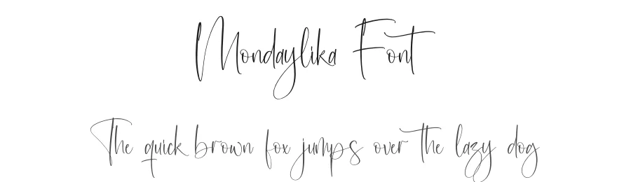 Mondaylika Font by perspectype — Script Handwritten Font