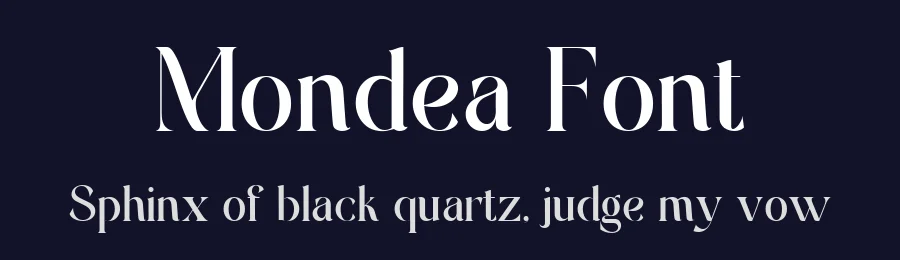 Mondea Font by Heinzel Std. — Serif Font — thumbnail 2