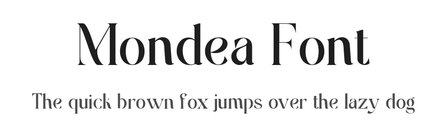 Mondea Font by Heinzel Std. — Serif Font