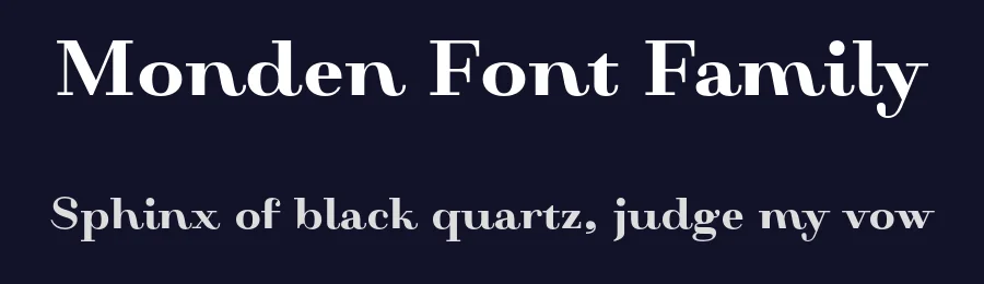 Monden Font Family by Tour De Force — Serif Font — thumbnail 2