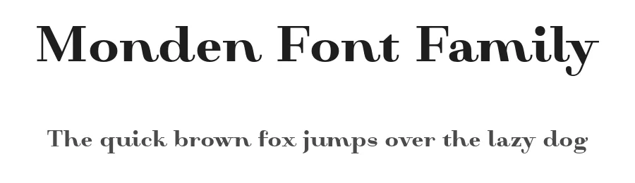 Monden Font Family by Tour De Force — Serif Font