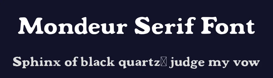 Mondeur Serif Font by 99designs — Serif Font — thumbnail 2