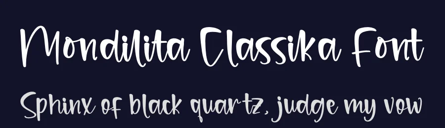Mondilita Classika Font by glorytype — Script Handwritten Font — thumbnail 2