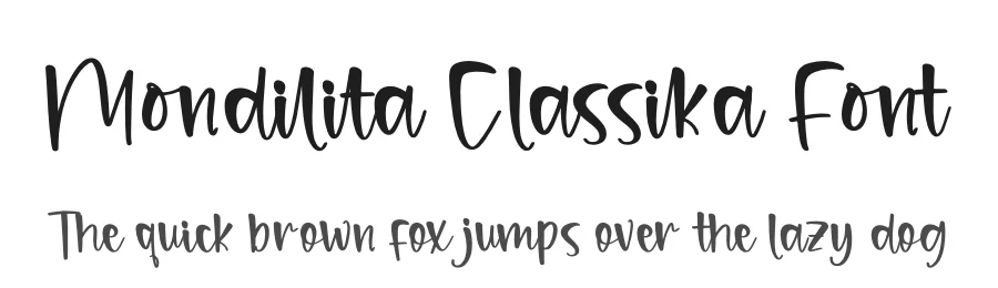 Mondilita Classika Font by glorytype — Script Handwritten Font