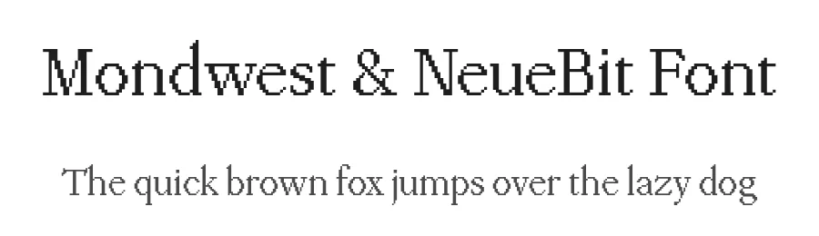 Mondwest & NeueBit Font by Pangram Pangram โ Display Font
