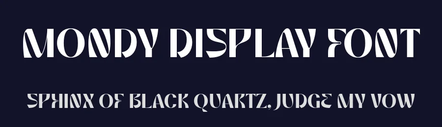 Mondy Display Font by Krismagraph — Display Font — thumbnail 2