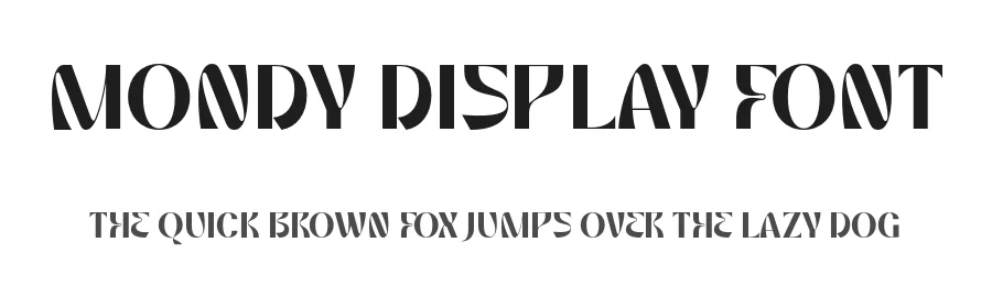 Mondy Display Font by Krismagraph β Display Font