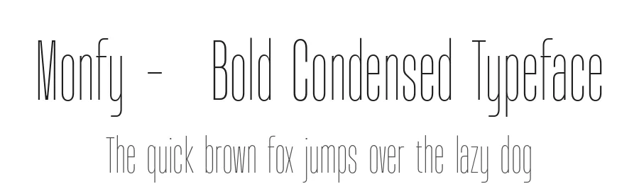 Monfy – Bold Condensed Typeface by Casloop Studio — Decorative Font