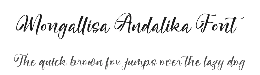 Mongallisa Andalika Font by letterfabric — Script Handwritten Font