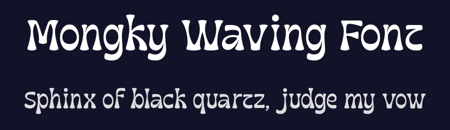Mongky Waving Font by NtorialStudio — Display Font — thumbnail 2