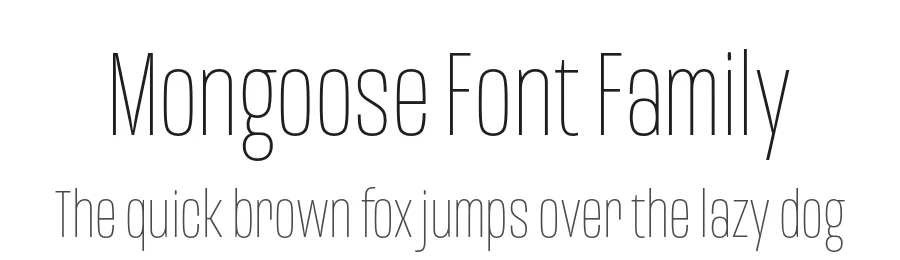 Mongoose Font Family by Kostic — Sans Serif Font