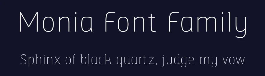 Monia Font Family by Johannes Hoffmann — Sans Serif Font — thumbnail 2