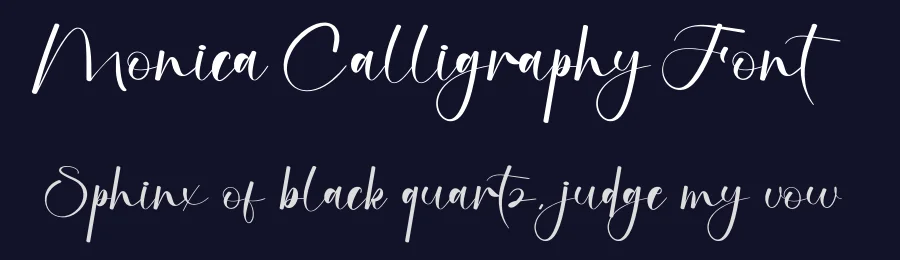 Monica Calligraphy Font by creativeletter — Script Handwritten Font — thumbnail 2
