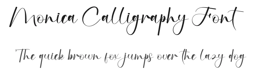 Monica Calligraphy Font by creativeletter — Script Handwritten Font