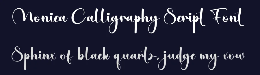 Monica Calligraphy Script Font by creativeletter — Script Handwritten Font — thumbnail 2