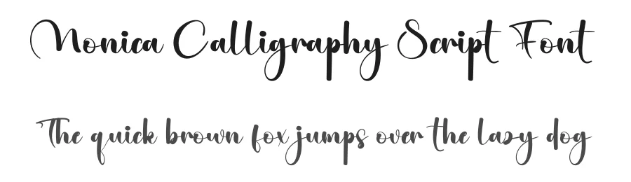 Monica Calligraphy Script Font by creativeletter — Script Handwritten Font