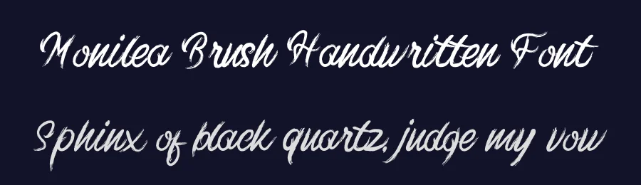 Monilea Brush Handwritten Font by GraphicSauce — Decorative Font — thumbnail 2