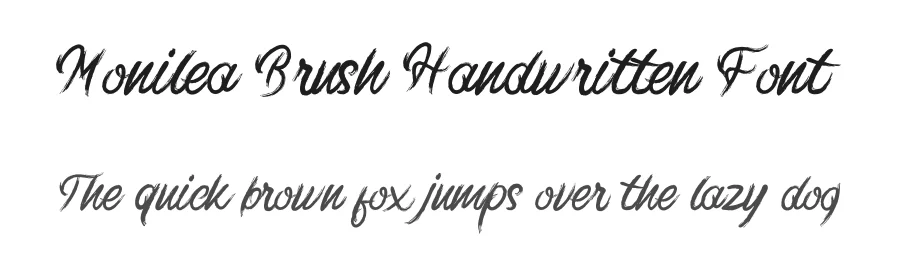 Monilea Brush Handwritten Font by GraphicSauce — Decorative Font