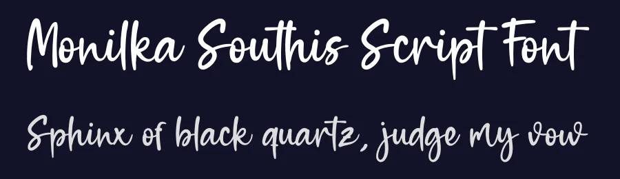 Monilka Southis Script Font by andikastudio — Script Handwritten Font — thumbnail 2