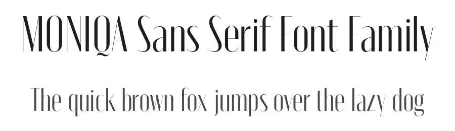 MONIQA Sans Serif Font Family by RajeshRajput — Sans Serif Font