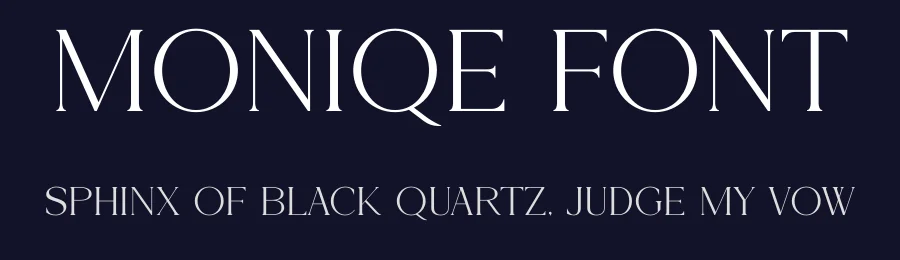 Moniqe Font by SURATMI — Serif Font — thumbnail 2