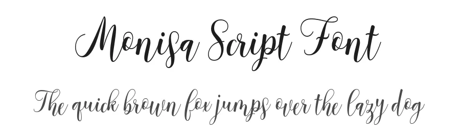 Monisa Script Font by Areatype — Script Handwritten Font