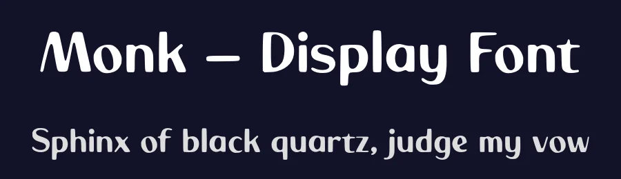 Monk – Display Font by Alpaprana — Display Font — thumbnail 2