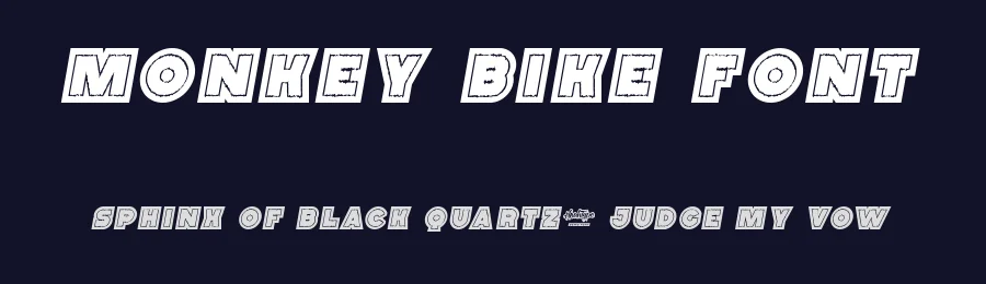 Monkey Bike Font by noahtype — Display Font — thumbnail 2