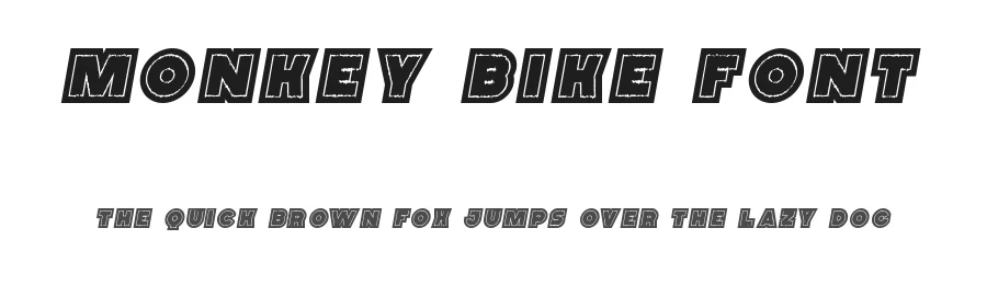 Monkey Bike Font by noahtype — Display Font