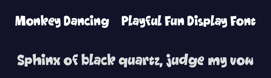Monkey Dancing – Playful Fun Display Font by afkaristudio — Display Font — thumbnail 2