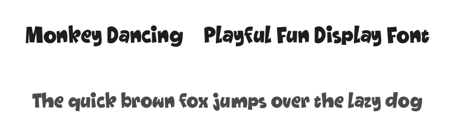 Monkey Dancing – Playful Fun Display Font by afkaristudio — Display Font