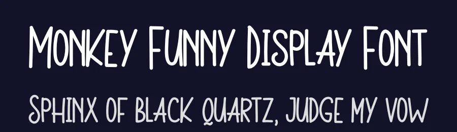 Monkey Funny Display Font by letterenastudios — Display Font — thumbnail 2