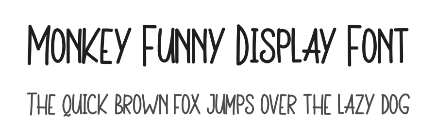 Monkey Funny Display Font by letterenastudios — Display Font