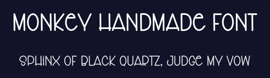 Monkey Handmade Font by freshtypeink — Display Font — thumbnail 2