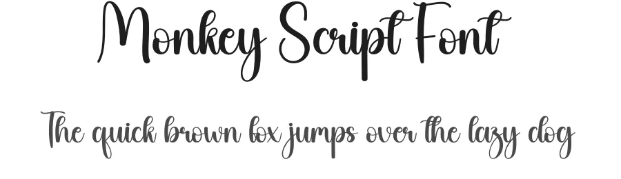 Monkey Script Font by creativeletter — Script Handwritten Font