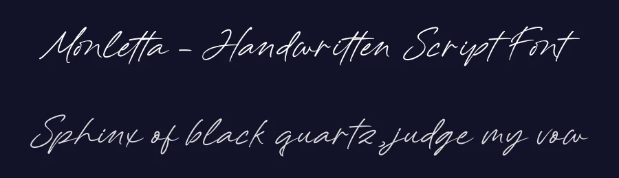 Monletta – Handwritten Script Font by letterenastudios — Script Handwritten Font — thumbnail 2