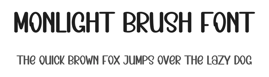 Monlight Brush Font by inermediaSTUDIO — Display Font