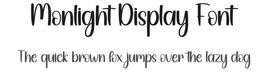 Monlight Display Font by creativeletter — Script Handwritten Font