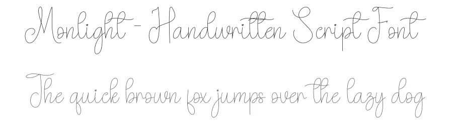 Monlight – Handwritten Script Font by andikastudio — Script Handwritten Font