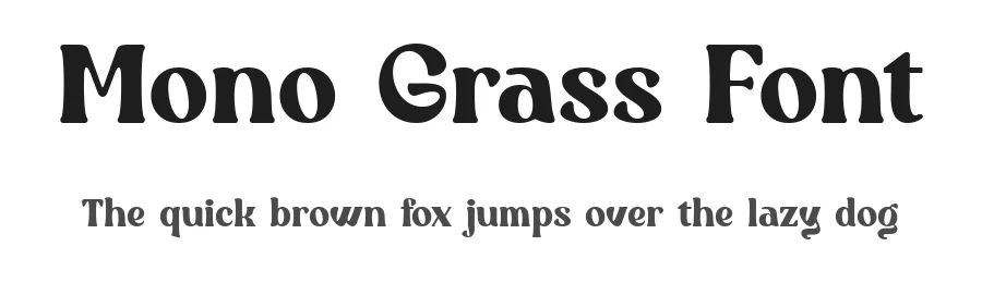 Mono Grass Font by ClevUs — Serif Font