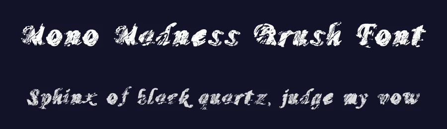 Mono Madness Brush Font by Veredgf — Display Font — thumbnail 2