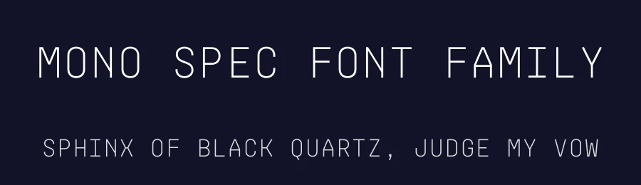Mono Spec Font Family by Deni Anggara — Sans Serif Font — thumbnail 2