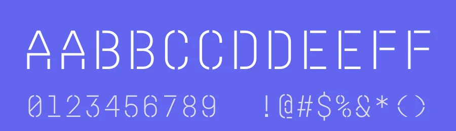 Mono Spec Stencil Font by Deni Anggara — Display Font — thumbnail 3