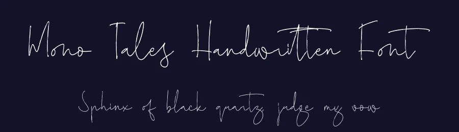 Mono Tales Handwritten Font by Operatype.Co — Display Font — thumbnail 2