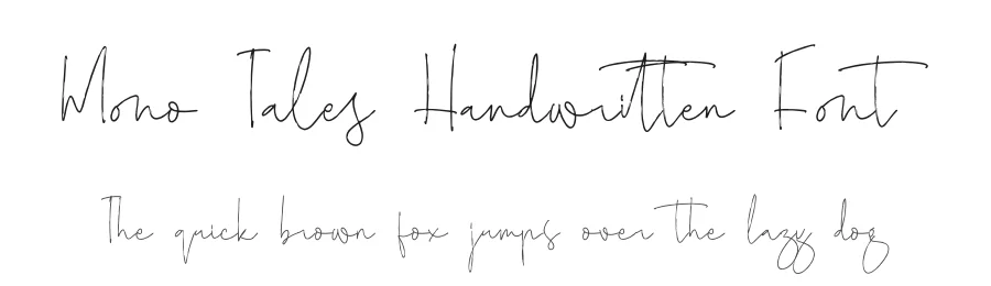 Mono Tales Handwritten Font by Operatype.Co — Display Font