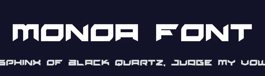 Monoa Font by hayoyuka8 — Display Font — thumbnail 2