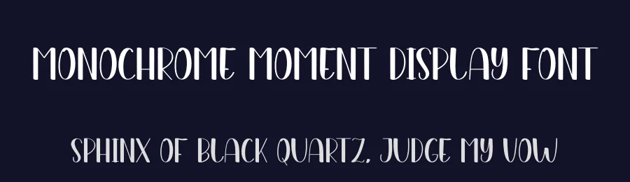 Monochrome Moment Display Font by andikastudio — Display Font — thumbnail 2