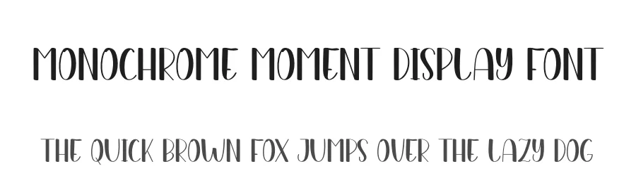 Monochrome Moment Display Font by andikastudio — Display Font